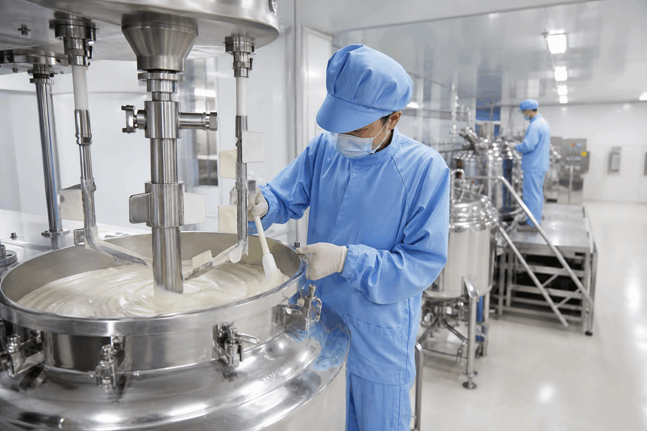 Licorice Botanical Exfoliating Cream formulation laboratory