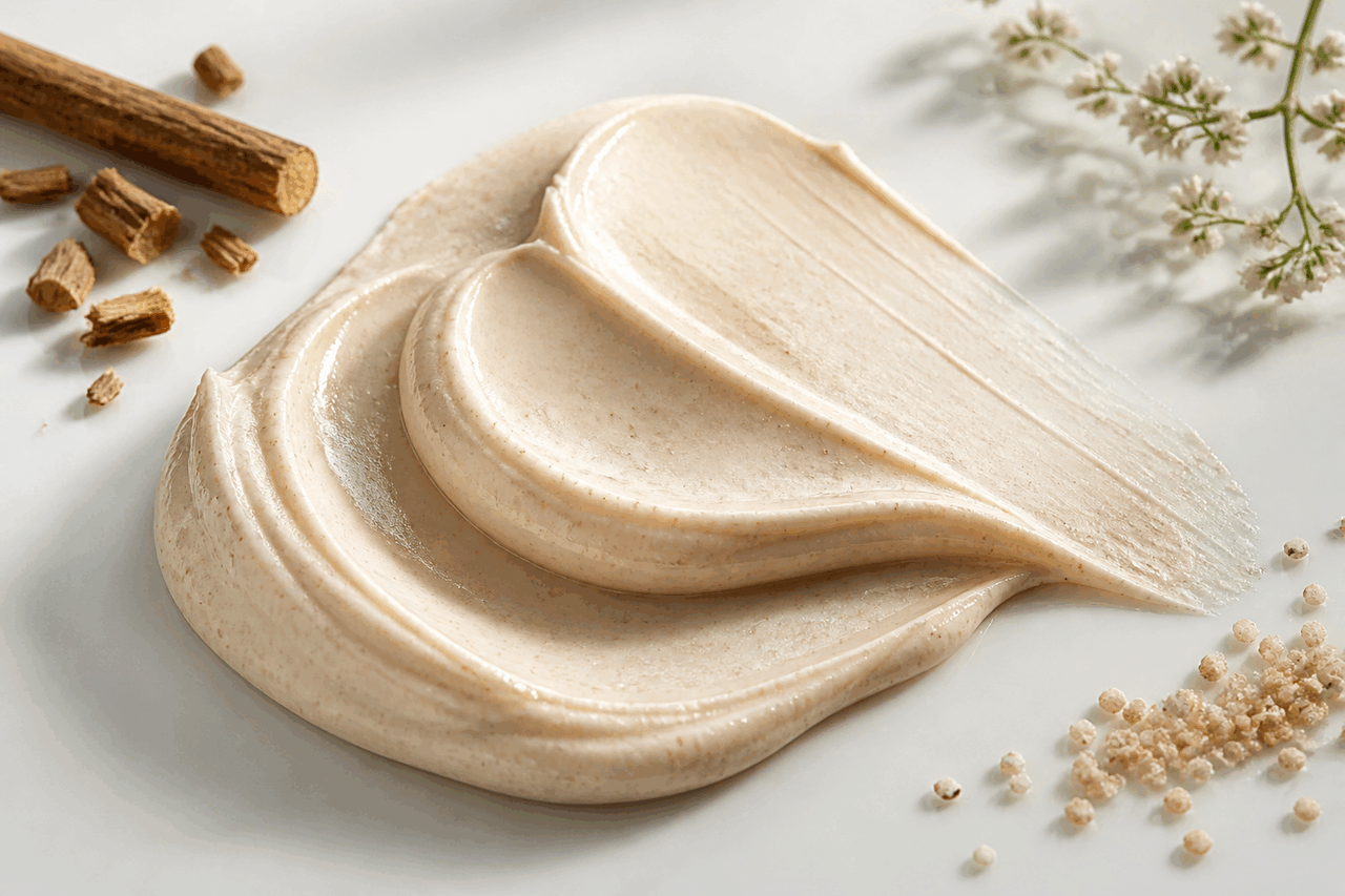 Licorice Botanical Exfoliating Cream cream texture