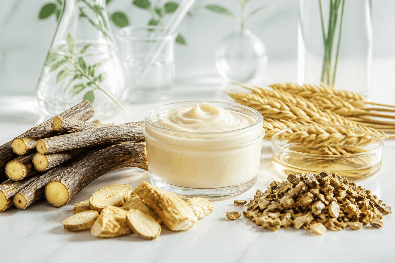 Licorice Botanical Exfoliating Cream formula visual