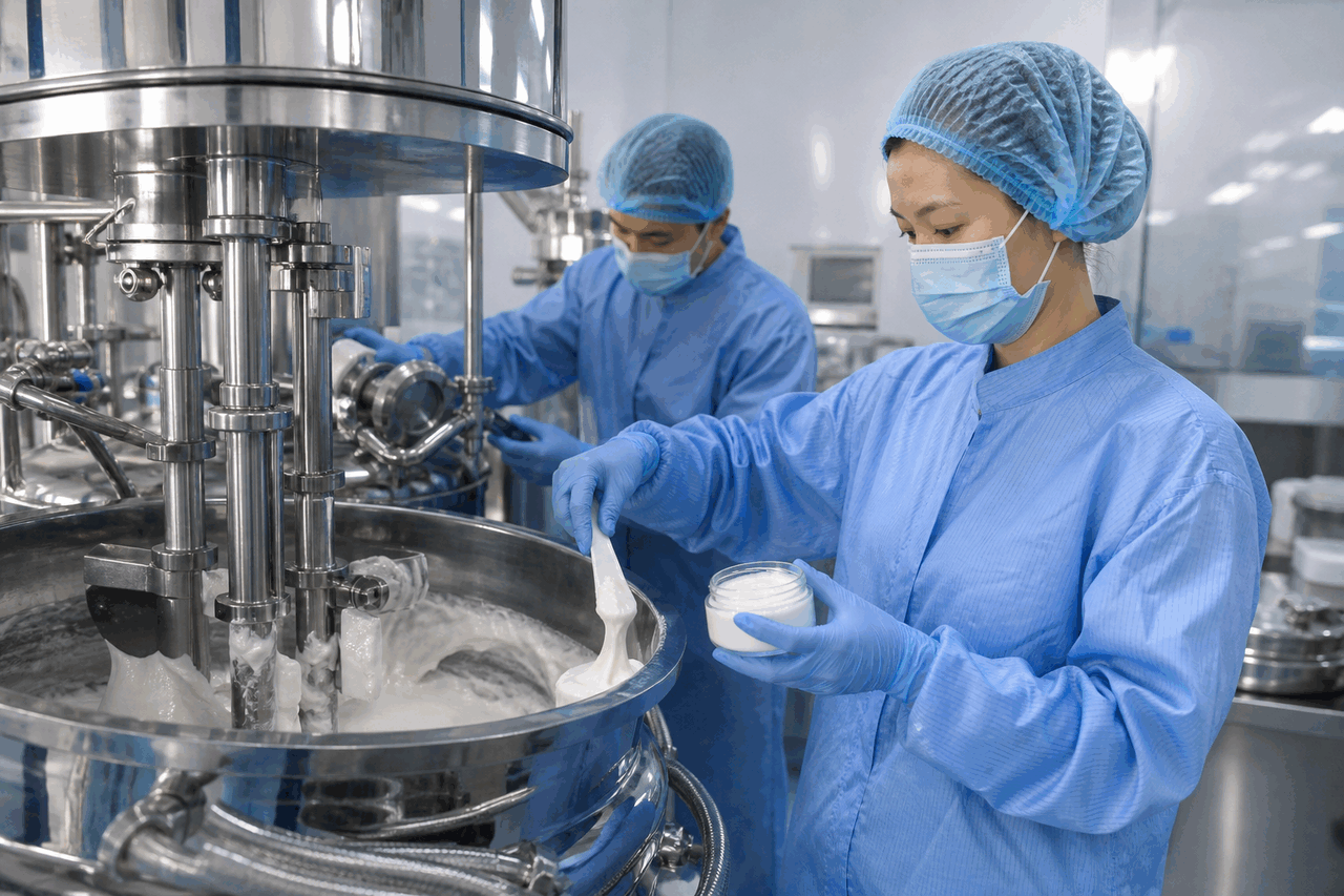 Glabridin Botanical Brightening Cream formulation laboratory