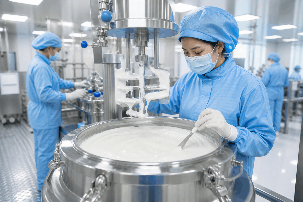 Alpha-Arbutin Niacinamide Brightening Day Cream formulation laboratory