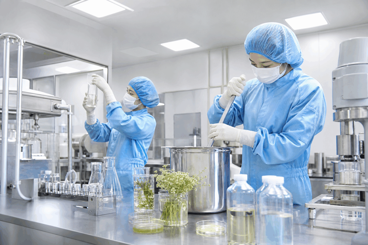 Botanical Blemish Control Toner formulation laboratory
