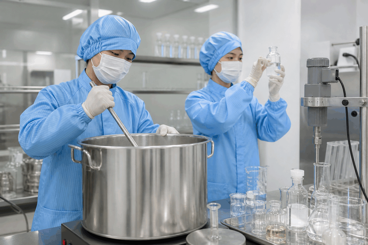 Gentle Makeup Remover Toner formulation laboratory