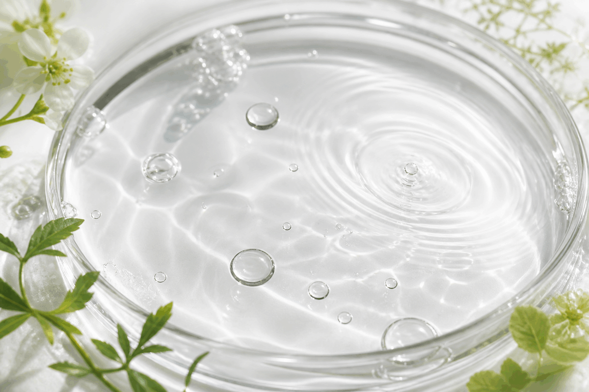Botanical Herbal Brightening Toner cream texture
