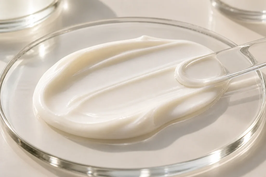 Niacinamide Brightening Anti-Wrinkle Cream — Dimethicone formulation concept