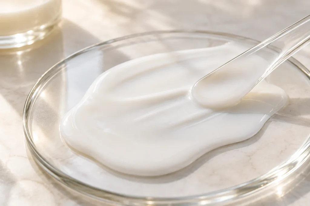Shake-to-Mix Lightweight Sunscreen Fluid — Cyclopentasiloxane formulation concept