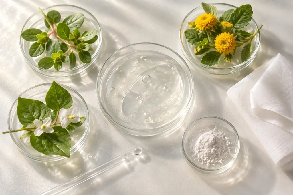Niacinamide Brightening Soothing Nourishing Mask — Soothing & Skin Comfort formulation concept