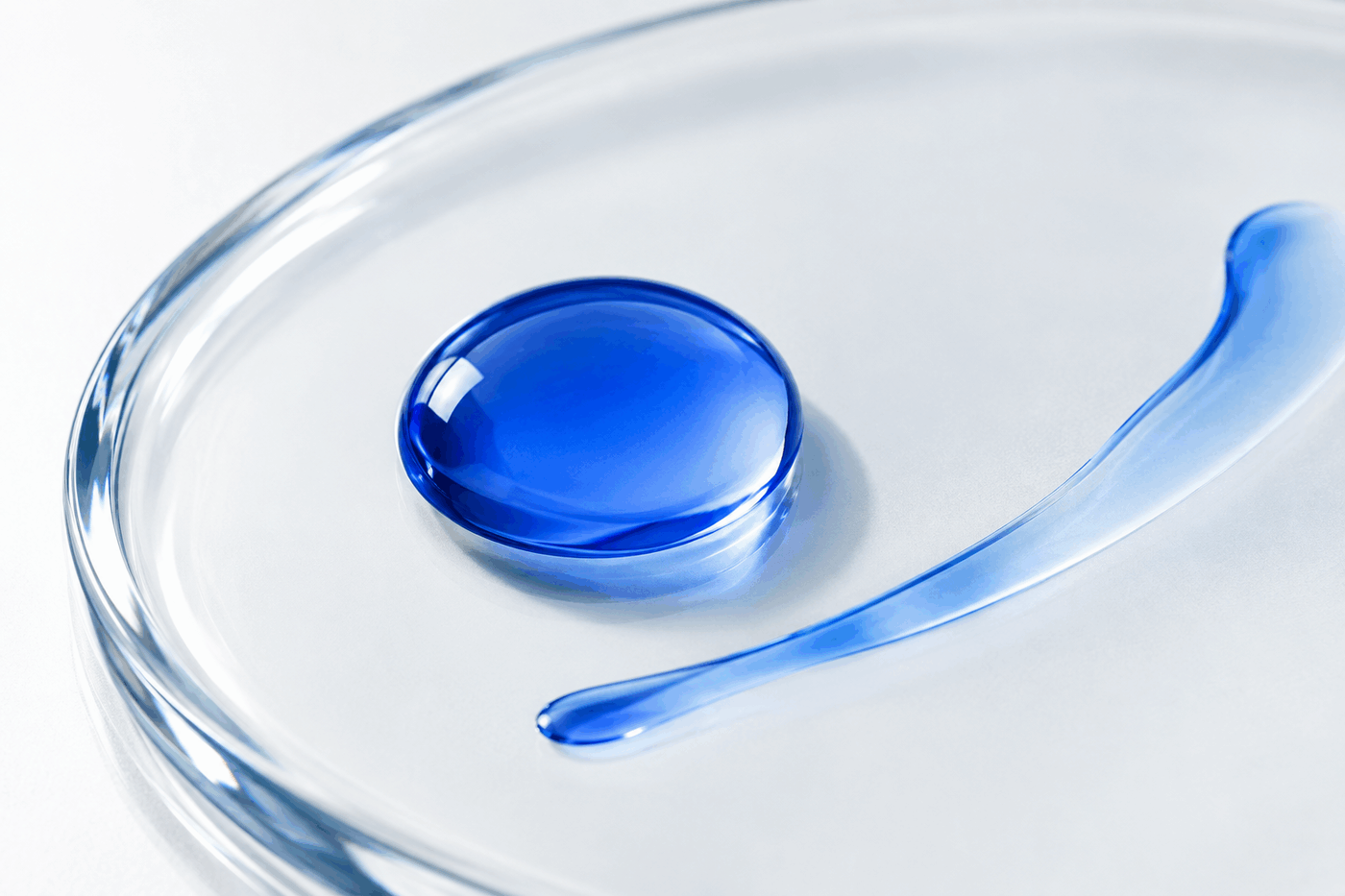 Lightweight blue serum texture
