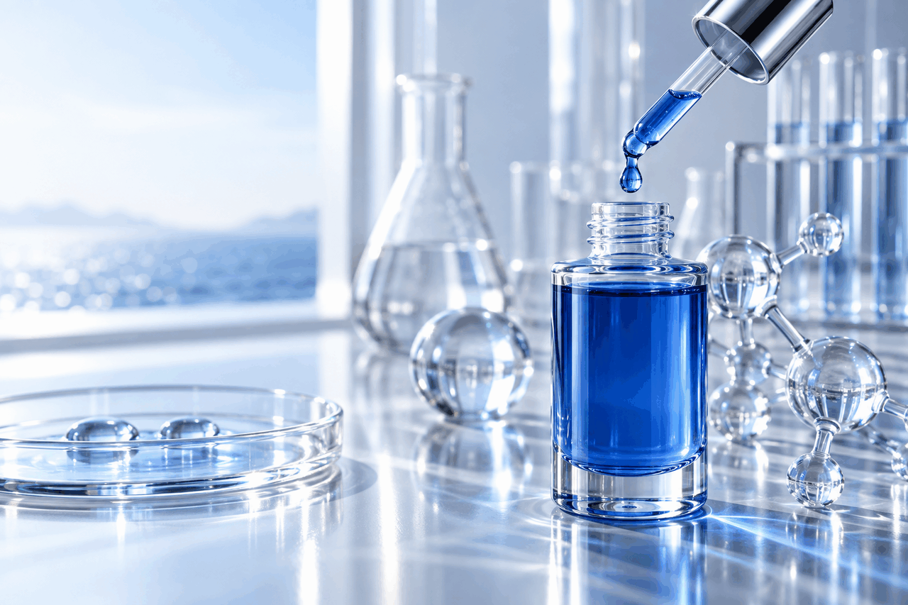Copper peptide firming serum formulation concept